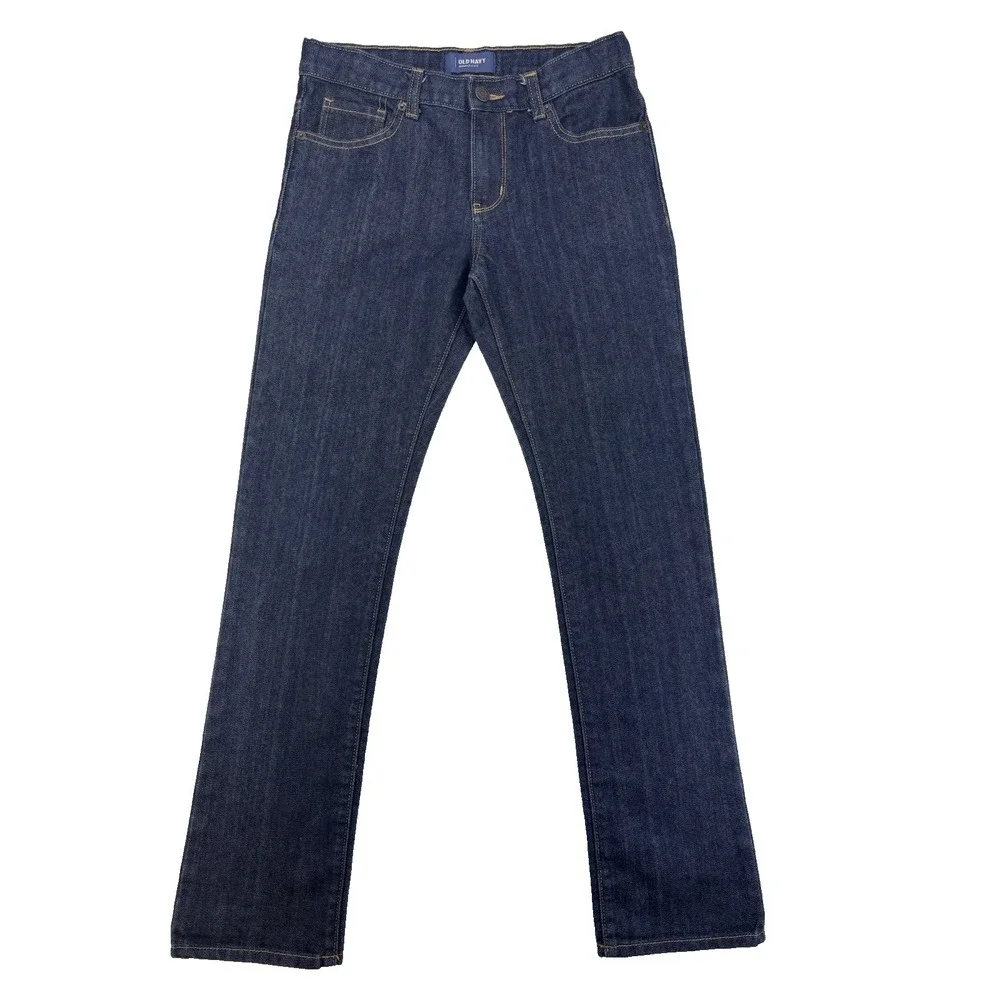 Old Navy Girls‎ 14R Dark Wash Adjustible Waist Skinny Jeans Classic Essential